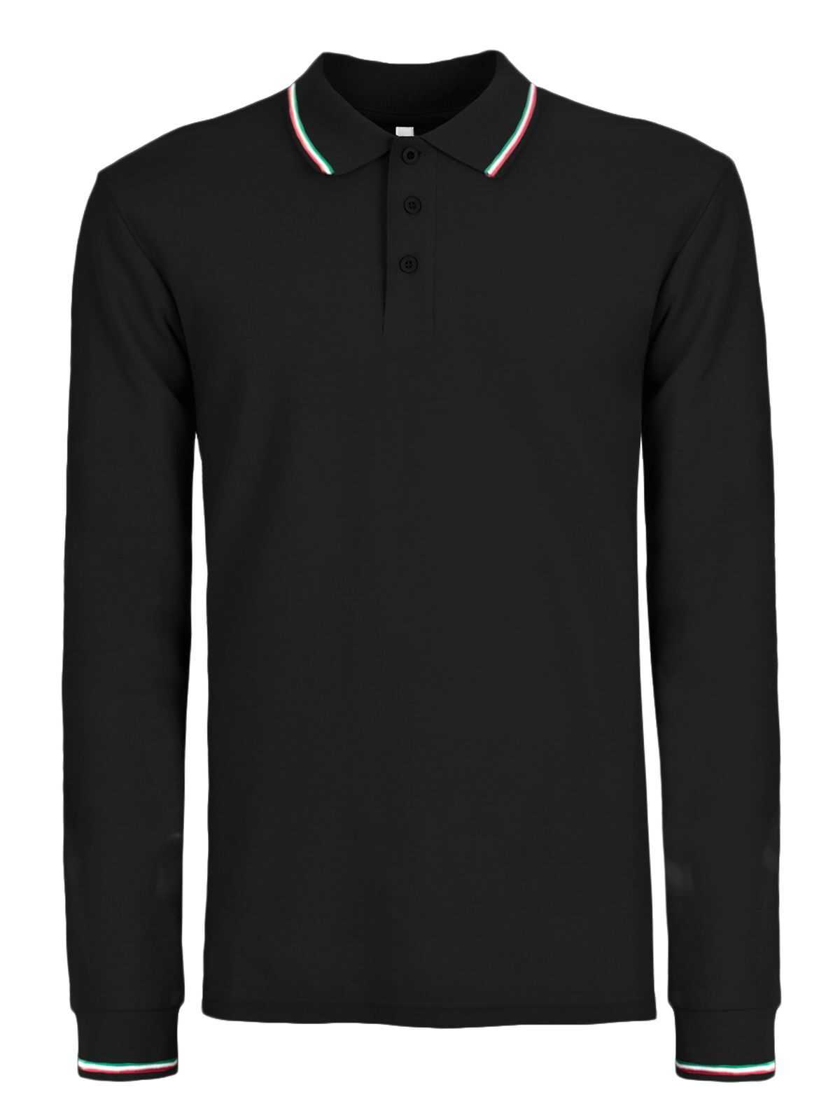 Polo Tricolor Italy Manica Lunga