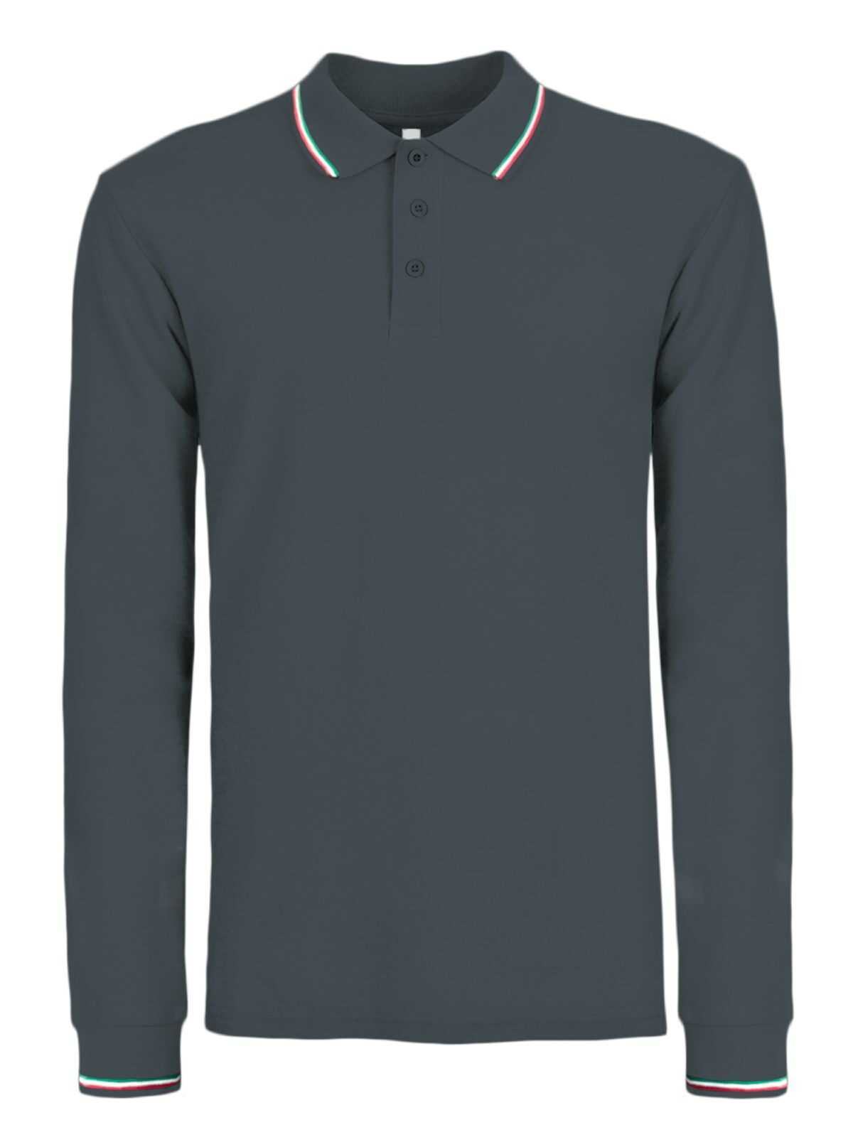 Polo Tricolor Italy Manica Lunga